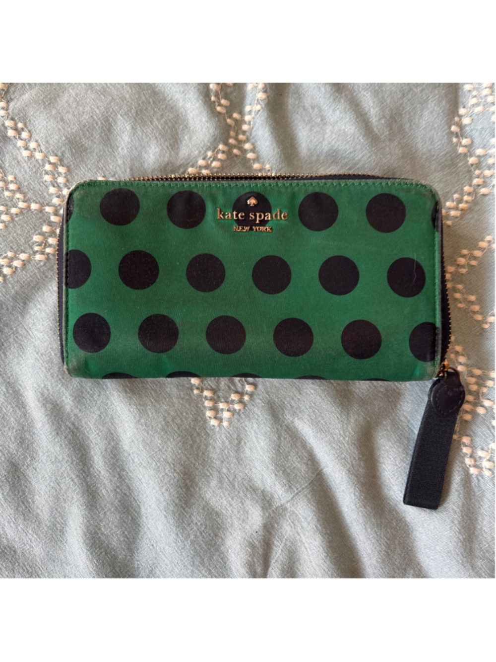Women's Kate Spade whimsy Polka Dot Wallet - Picture 1 of 5